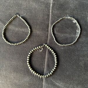 Faux Navajo pearl necklaces